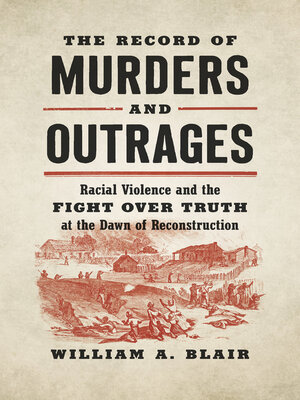 cover image of The Record of Murders and Outrages